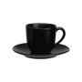 Avet Taza de Café con Plato Lohan Black Negro 120 ml